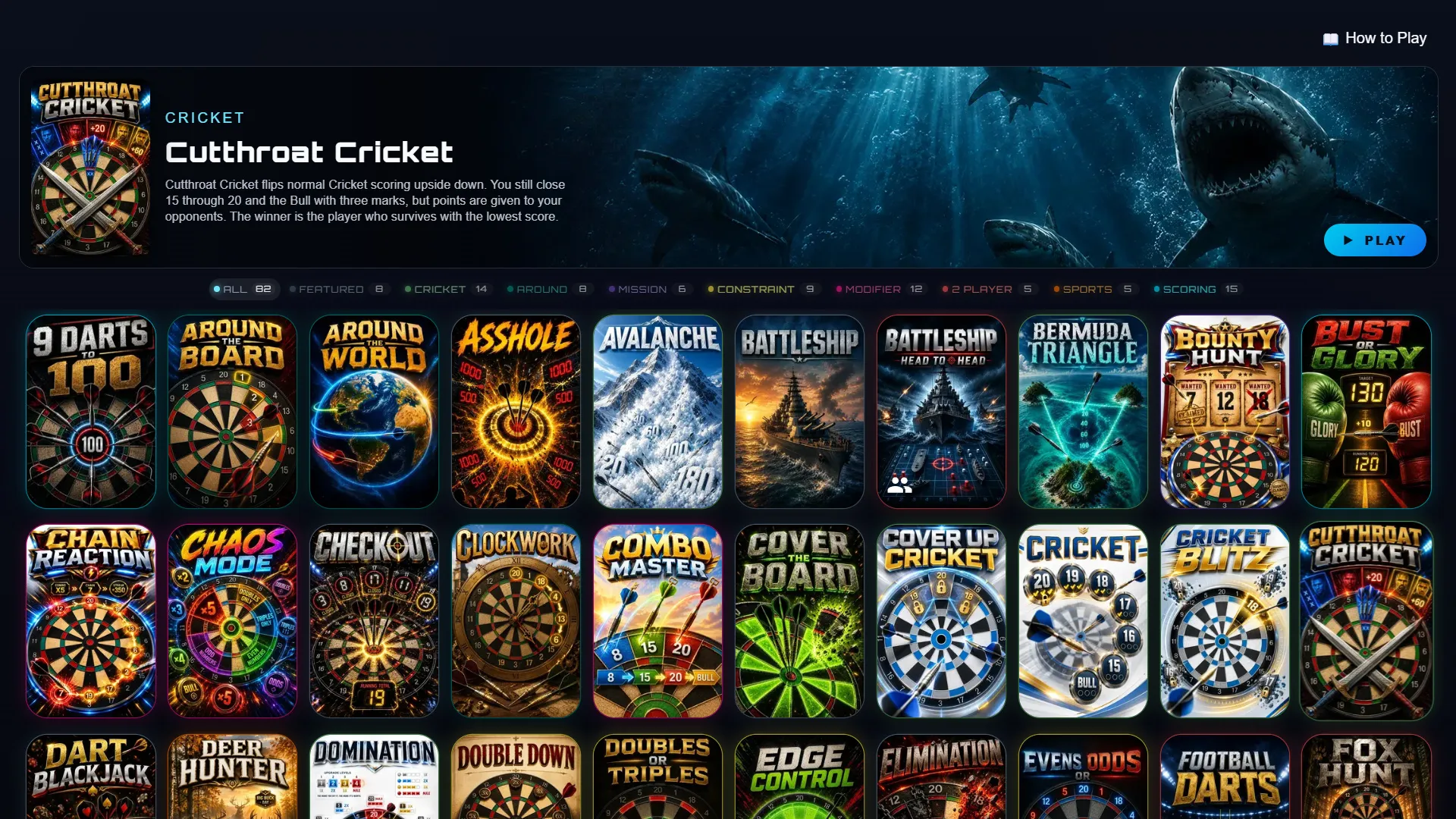 Foxhole Social today with its growing library of dart games